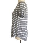 American Eagle Soft & Sexy Striped Gray White T Shirt Size XS Flowy Relaxed Fit Photo 3