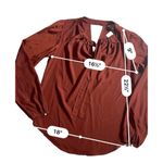 Nanette Lepore  Blouse XS Rust Photo 2