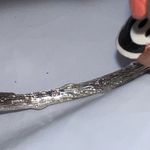 VINTAGE BEAUTIFUL GARLAND CUFF BRACELET WITH GOLD AND SOLID STERLING SILVER FLOW Photo 5