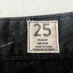 We The Free  Chewed Up Mid Rise Straight Leg Jeans Black Distressed 25 Photo 10