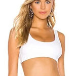 Vitamin A Revolve  Sienna Bikini Swim Top in Ecorib White Sz XS‎ Photo 0