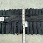 Akira Fashion Corset Womens S Black Faux Leather Belt It Up Pleated Adjustable Photo 6