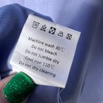 Allegra K NWT  Light Blue Faux Suede Western A-Line Long Sleeve Mini Dress Large Photo 8