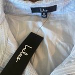 Lulus NWT Lulu’s Light Blue Button Up Puff Sleeve Mini Dress  Photo 2