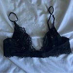 H&M Black Lace Underwire Bra Size 34B Photo 4
