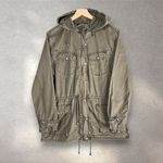 Buffalo David Bitton  Military Utility Jacket Women’s M Green Y2K Twilight Grunge Photo 2