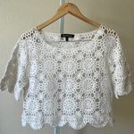 Juicy Couture pretty scalloped knit crochet top Photo 0