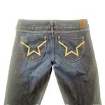 People's Liberation Flare Jeans womens 31 USA Made Low Rise Dark Wash Pockets‎ Blue Photo 2