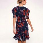 Keepsake The Label Need You Now Floral Ruched Dress Size S Puff Sleeves Photo 1