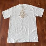 St. John Vintage 1980s NWT Sport White with Gold Embroidered T-Shirt Photo 0