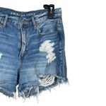 American Eagle 90s Boyfriend Denim Shorts Distressed Size 2 High Rise Photo 3