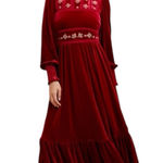 In Loom  velvet castlecore long sleeve maxi dress Photo 0
