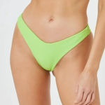 L*Space Bikini Bottom Womens‎ XS Lime Green Camacho Ribbed Beach Summer Y2K NWT Photo 0