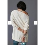 Anthropologie Pilcro Donna Ivory Wide Neck Tunic Pullover Photo 1