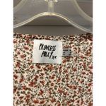 Princess Polly Long Sleeve Cuff Ditsy Floral Smocked Waist Crop Top Size 0 Photo 1