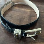 Brighton  Women’s Black Textured Adjustable Belt with Two Tone Buckle- Medium Photo 4