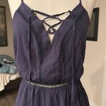 Blue Rain Lace up romper Photo 1