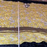 Women's Yellow Daisy Cotton Kaftan Swimsuit Cover Up & Matching Flip Flops NWT Size undefined Photo 9