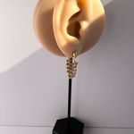 Elegant Metal Sequin Dangle Drop Earrings for Women Gold Photo 4