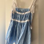 Urban Outfitters  Kimchi Blue Blue and White Gingham Plaid Babydoll Dress Photo 2