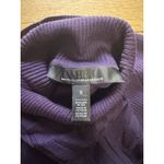 White House | Black Market Women Purple Ribbed Turtleneck Sweater Size Small City Photo 2