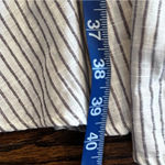 French Connection  Button Front Laich Striped RuffledTrim Midi Size Medium G0781 Photo 11