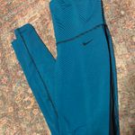 Nike Legend 2.0 Women’s Training Tights Blue And Black Striped Rare Pattern Size Small Photo 6