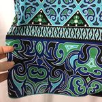 Chico's Chico’s Black Label Blue Green & Black Tunic Top Size 00 XS 2 Photo 6