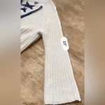 Aerie  Women’s‎ Size Medium Cream Chunky Knit Lace Up Sweater Photo 10