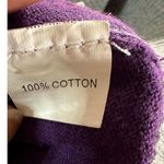 Ralph Lauren  Striped Cardigan Sweater V-Neck Purple Gray Pony Logo Size M Photo 5