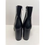 Alfani Boots Size 10 Black Almond Toe Faux Leather High Heel Side Zip NEW Photo 4