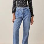 Reformation ๐๐ Nell Top ~ Eliza Black Floral Print Large Photo 3