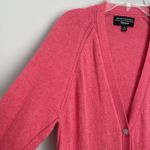 Banana Republic  Size M Pink Filpucci Italian Superloft Yarn Cardigan Buttons Photo 2