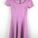 Vanity Room Scalloped Fit & Flare Dress Pink Size XS Photo 1