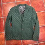 Neill Katter Unstructured Green Patterned Blazer Size 12 Photo 10