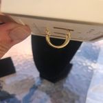 A New Day  NWT 14k Gold Plated Sterling Silver Post Gold Hoop Earrings Photo 2