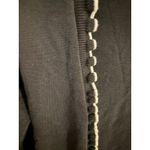 Sport Haley Black Cardigan Sweater Womens Size L Ruffled Trim Button Front Size L Photo 1