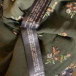 ZARA NWOT  Prairie Cottagecore
Green Floral Embroidered Sheer
Blouse L Photo 11