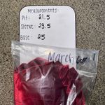 Notations Petite Women's Red Velvet Faux Blazer SHIRT PXL Long Sleeve Photo 6