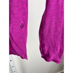 Lululemon  Purple Long Sleeve Top Thumb Holes Athletic Shirt Love Scoop? Hot Pink Photo 1
