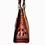 Brahmin  Asher Tri Color Croc Embossed Leather Top Zip Tote Shoulder Bag Photo 2