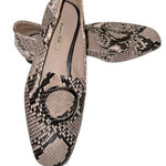 Massimo Dutti  Brown Snake Print Loafers size 37:6 1/2-7 Photo 0
