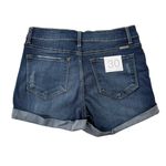 NWT Kancan Mid Rise Distressed Cuff Denim Jean Shorts Size 30 Blue Photo 3