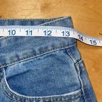 Womens High Rise Ripped Distressed Straight Leg Mom Jeans Blue Small Blue Photo 7