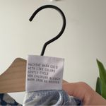 Christian Siriano Blue and White Button Down Shirt Abstract Pattern Print Collar Size L Photo 9