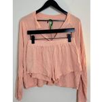 HONEYDEW Long Sleeve and Shorts Pajamas Set in Coral Size Small Pink Photo 0