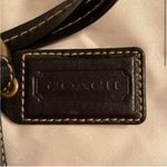 Coach Black  Signature Shoulder Bag with Brass Hardware, clean interior! Photo 1