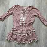 Vintage Havana Drop Waist Ruffle Dress Photo 1