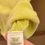 Aerie Button Front Short Sleeve V Neck Light cardigan Neon Green Yellow XS Photo 3