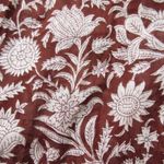 NWT Daughter's of India Kyra Mini in Wine Floral Cotton Blockprint Dress XS Photo 3